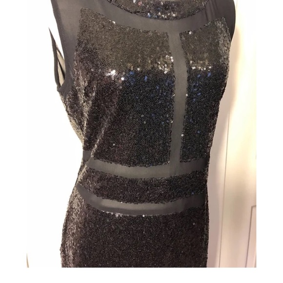 LUNA Black Sequin Dress - Picture 3 of 9